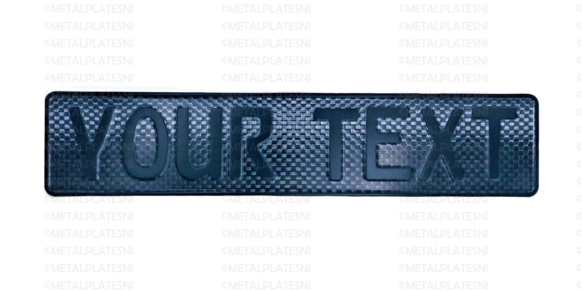 Metal Fun Plates | Carbon Fibre