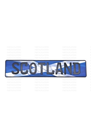 Metal Fun Plates | Flag Scotland