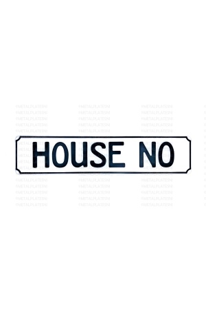 Metal Signs | House Name White