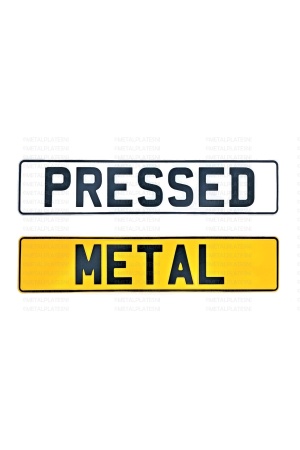 Metal Number Plates | Plain