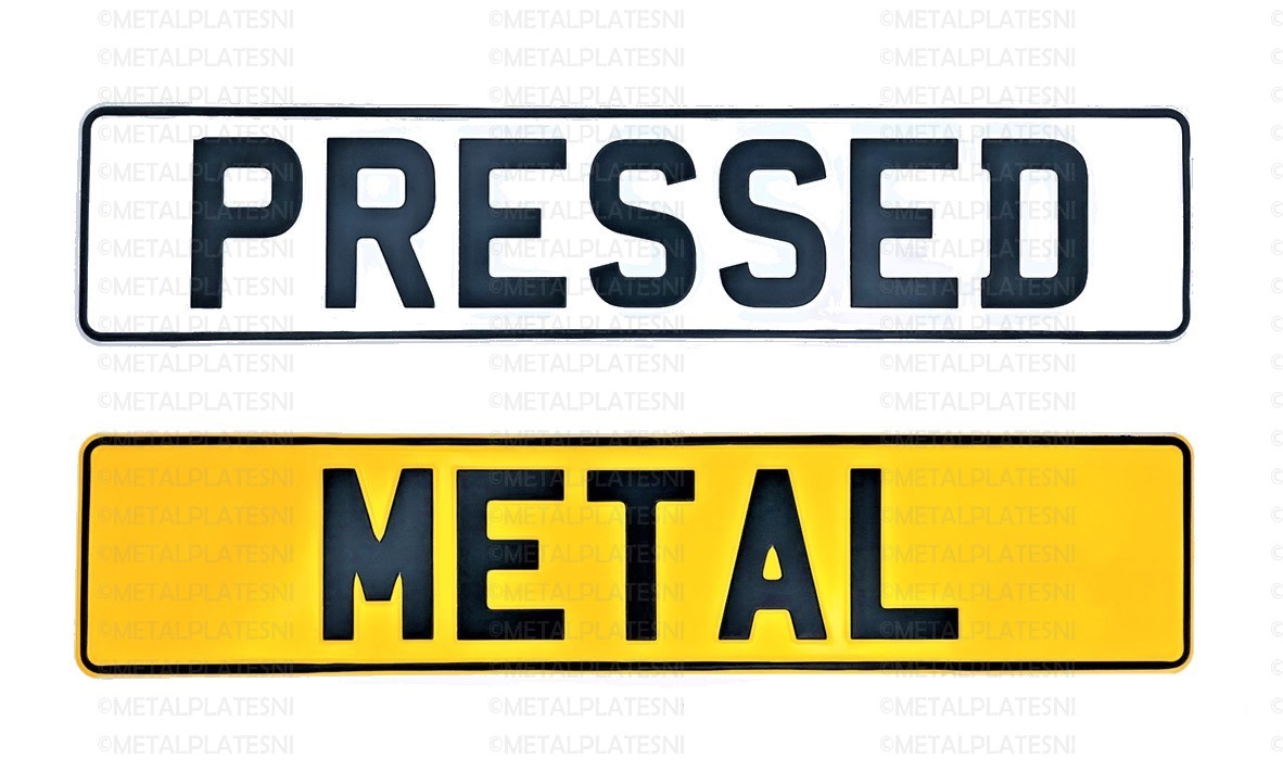 Metal Number Plates | Plain