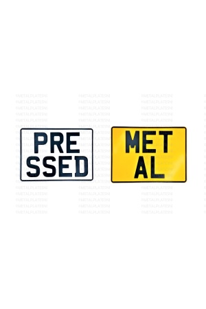 Metal Number Plates | Plain Square