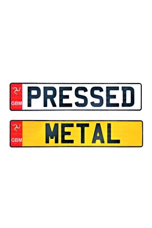 Metal Number Plates | Isle Of Man